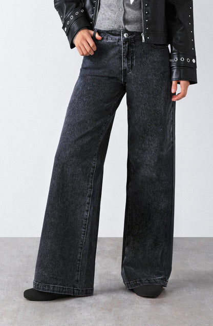 Pantalón Low Rise Black