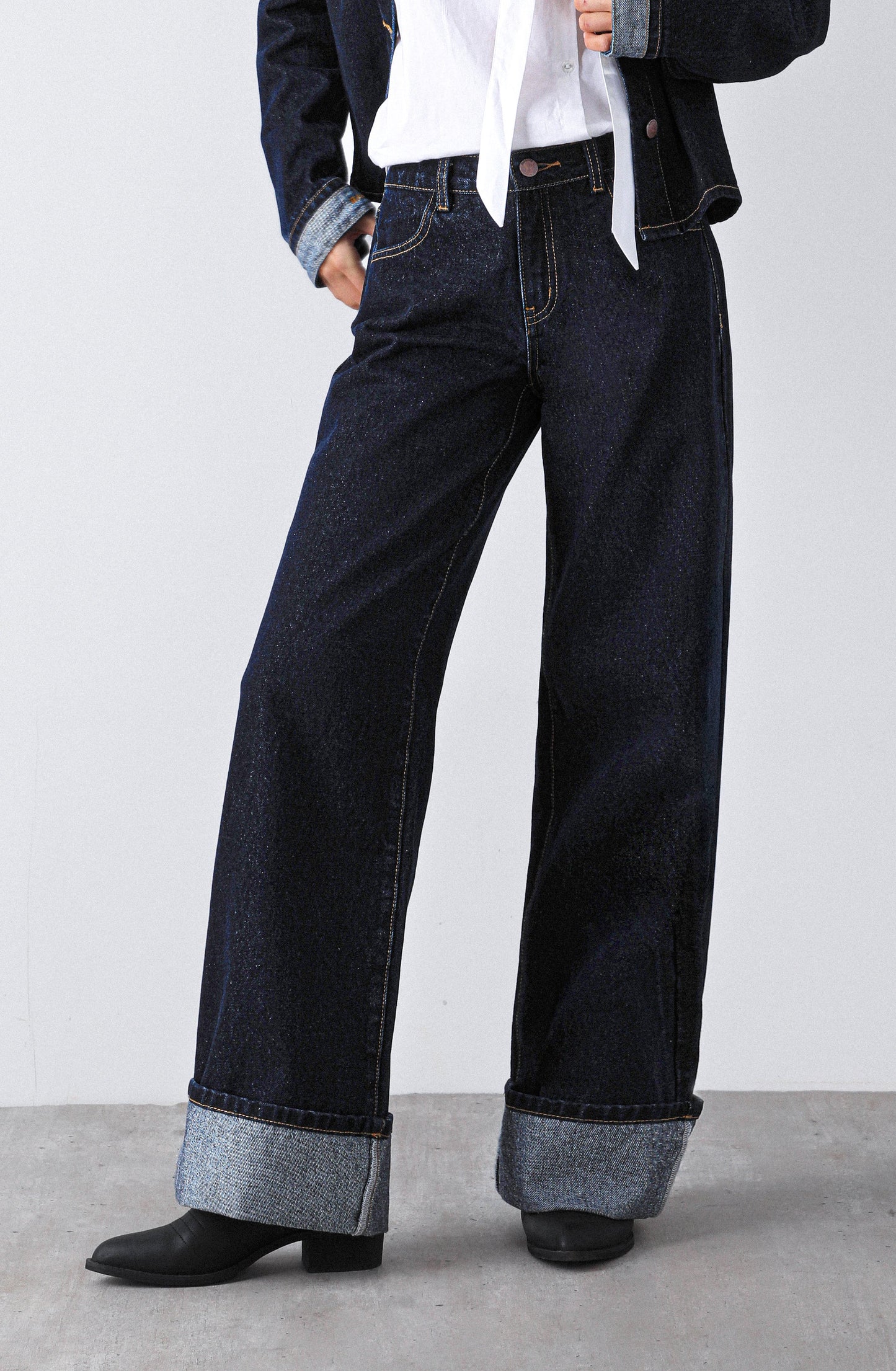 Pantalón Logo Bordado Navy