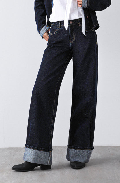 Pantalón Logo Bordado Navy