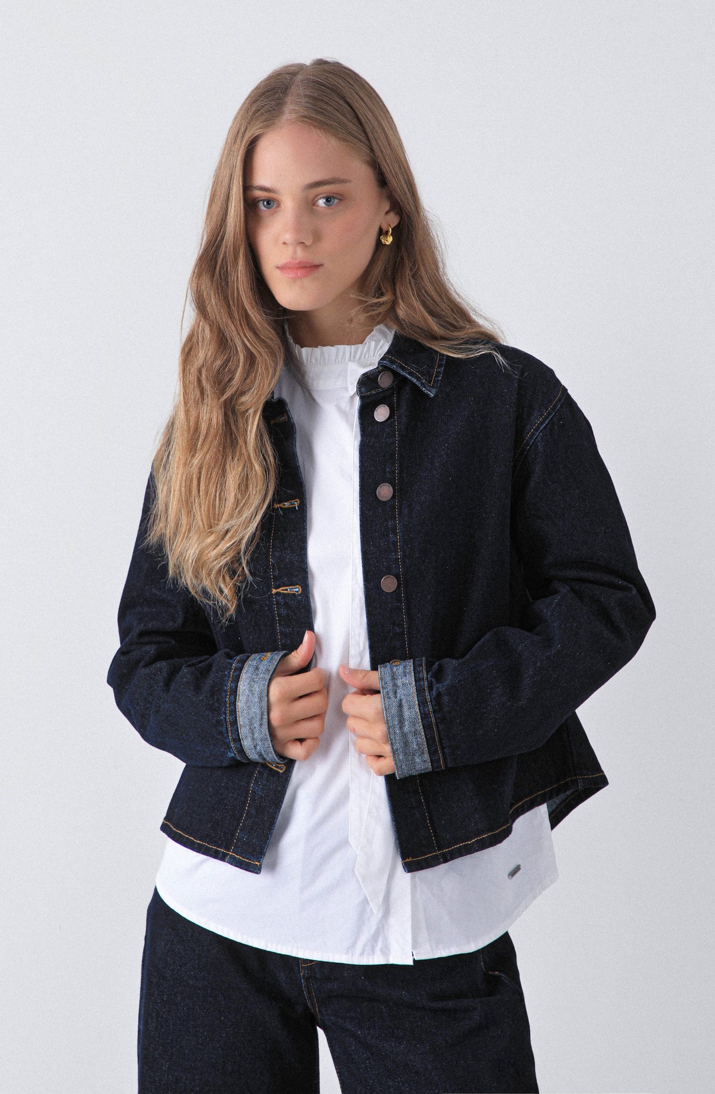 Sobrecamisa Denim Navy