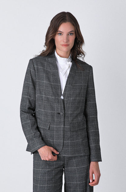 Blazer Tejido Lurex Grey