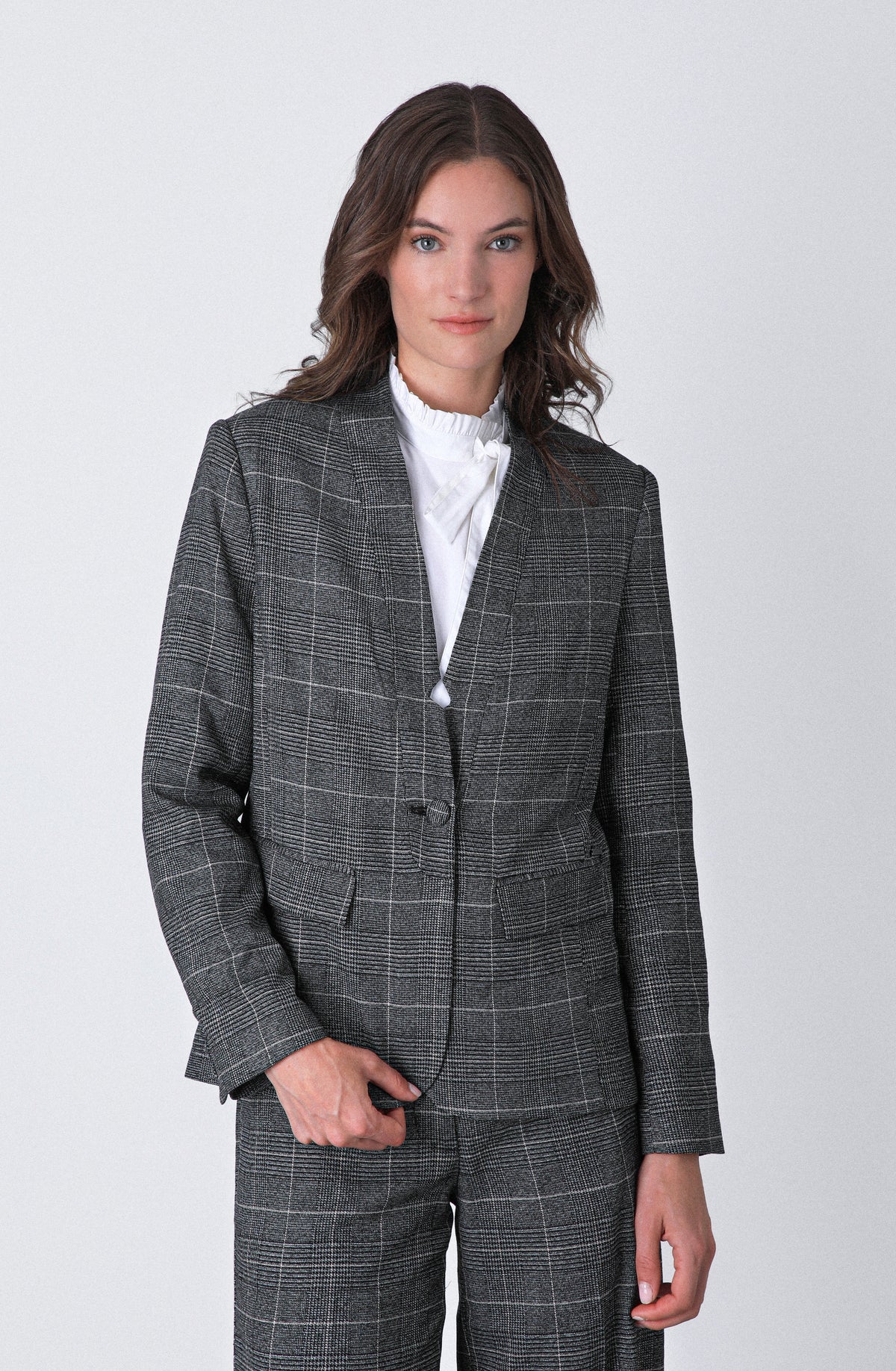 Conjunto Tejido Lurex Grey