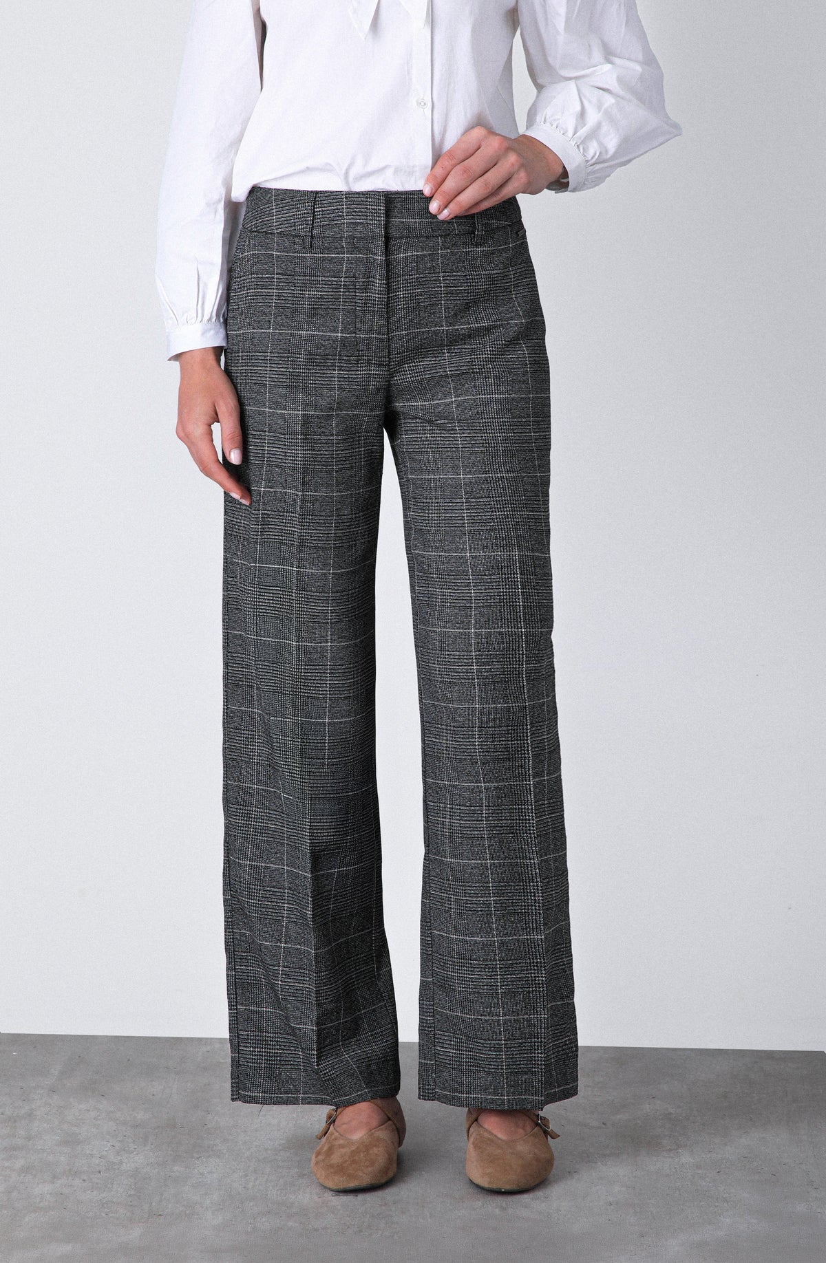 Pantalón Tejido Lurex Grey
