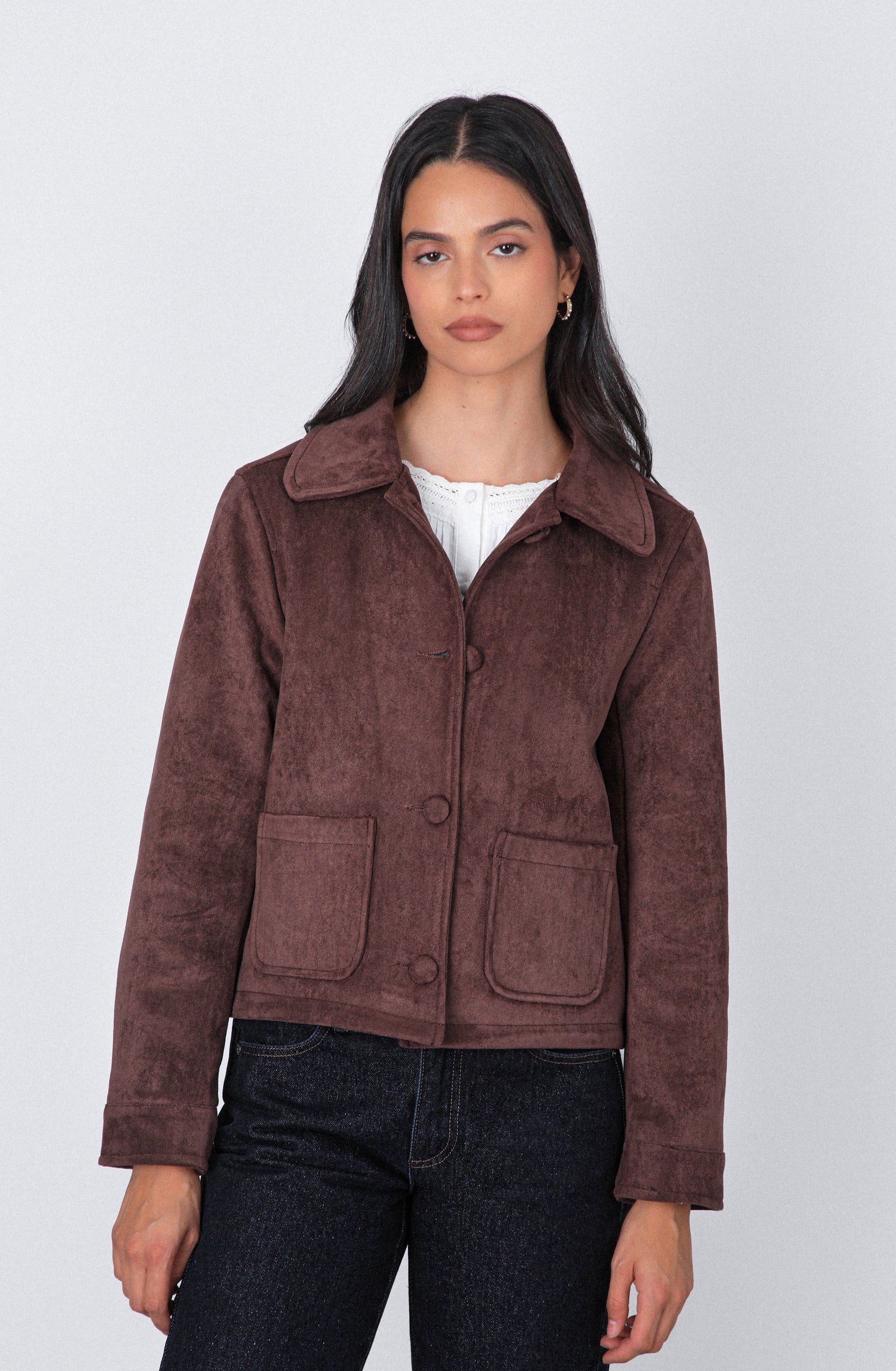 Casaca Suede Brown