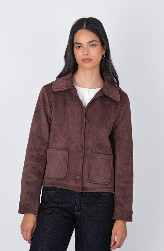 Casaca Suede Brown