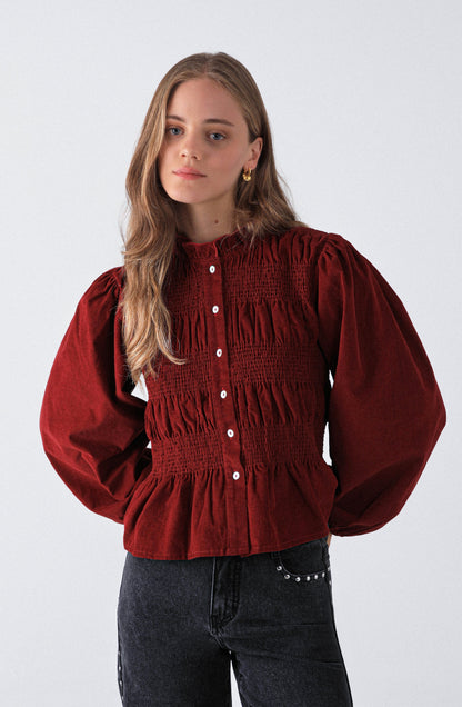 Blusa Panal Cotelé Rose