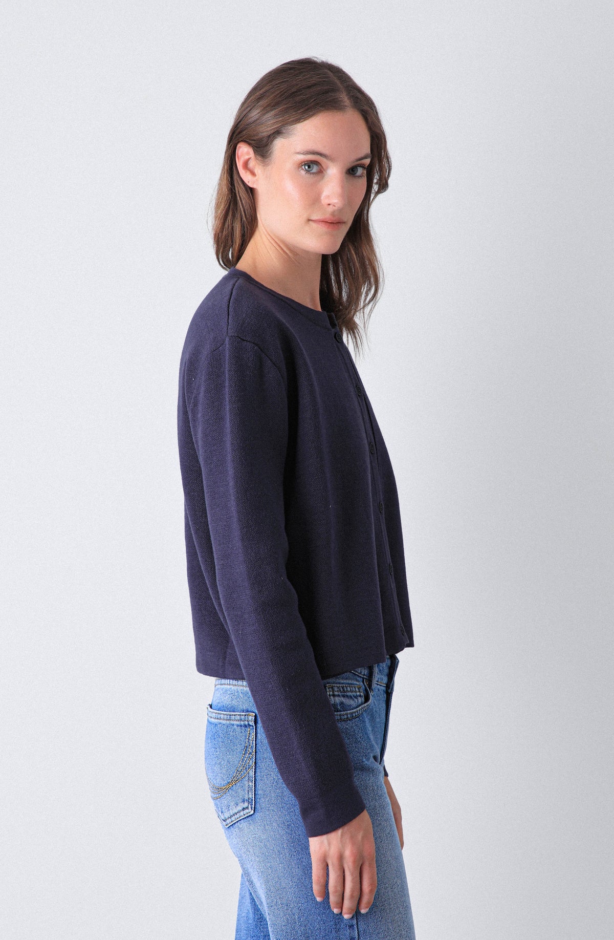 Cardigan Capa Navy