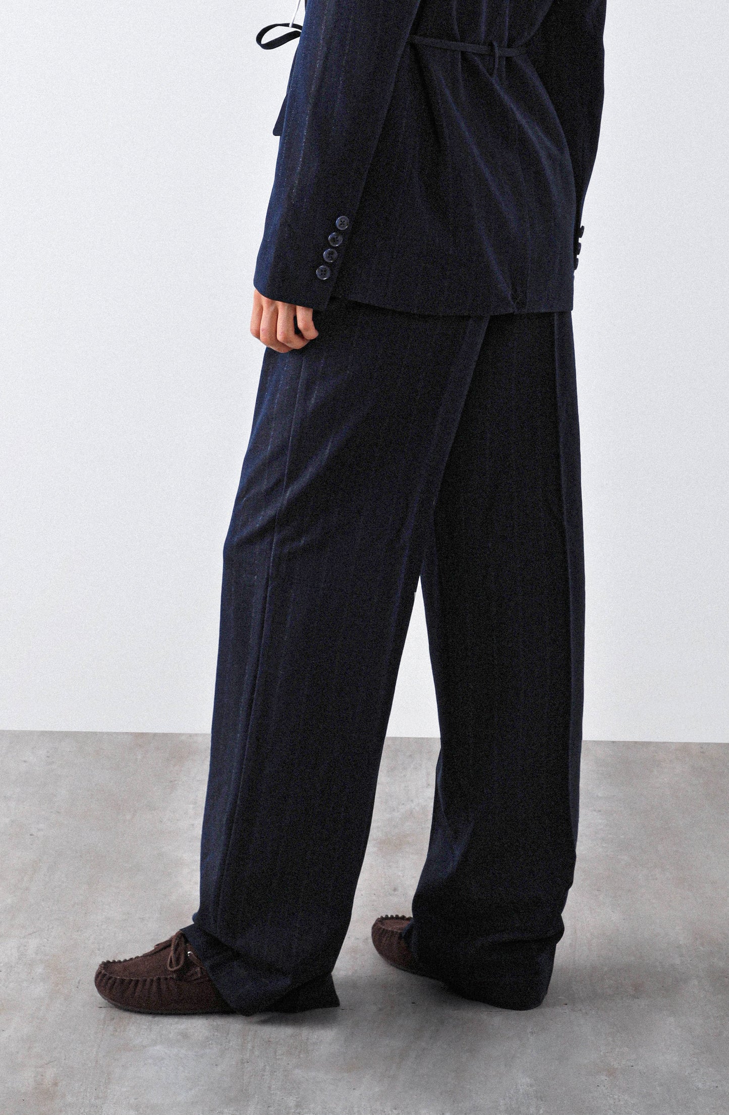 Pantalón Líneas Lurex Navy
