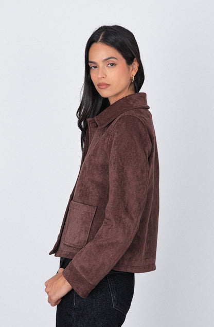 Casaca Suede Brown