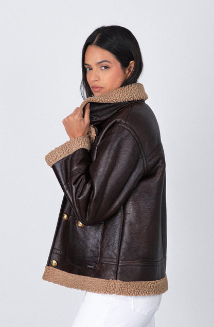 Casaca Pu Sherpa Brown