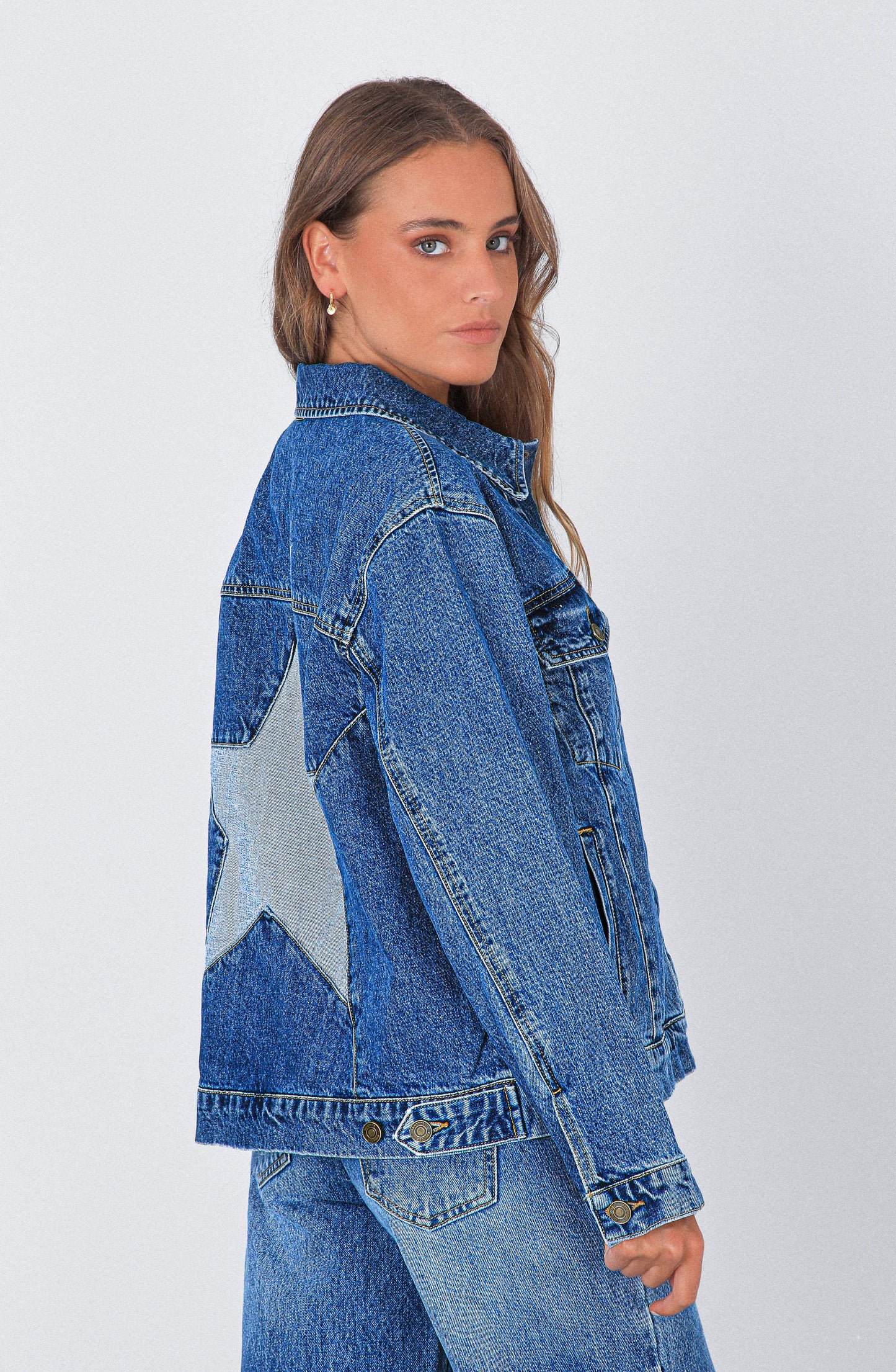 Chaqueta Denim Estrella Blue
