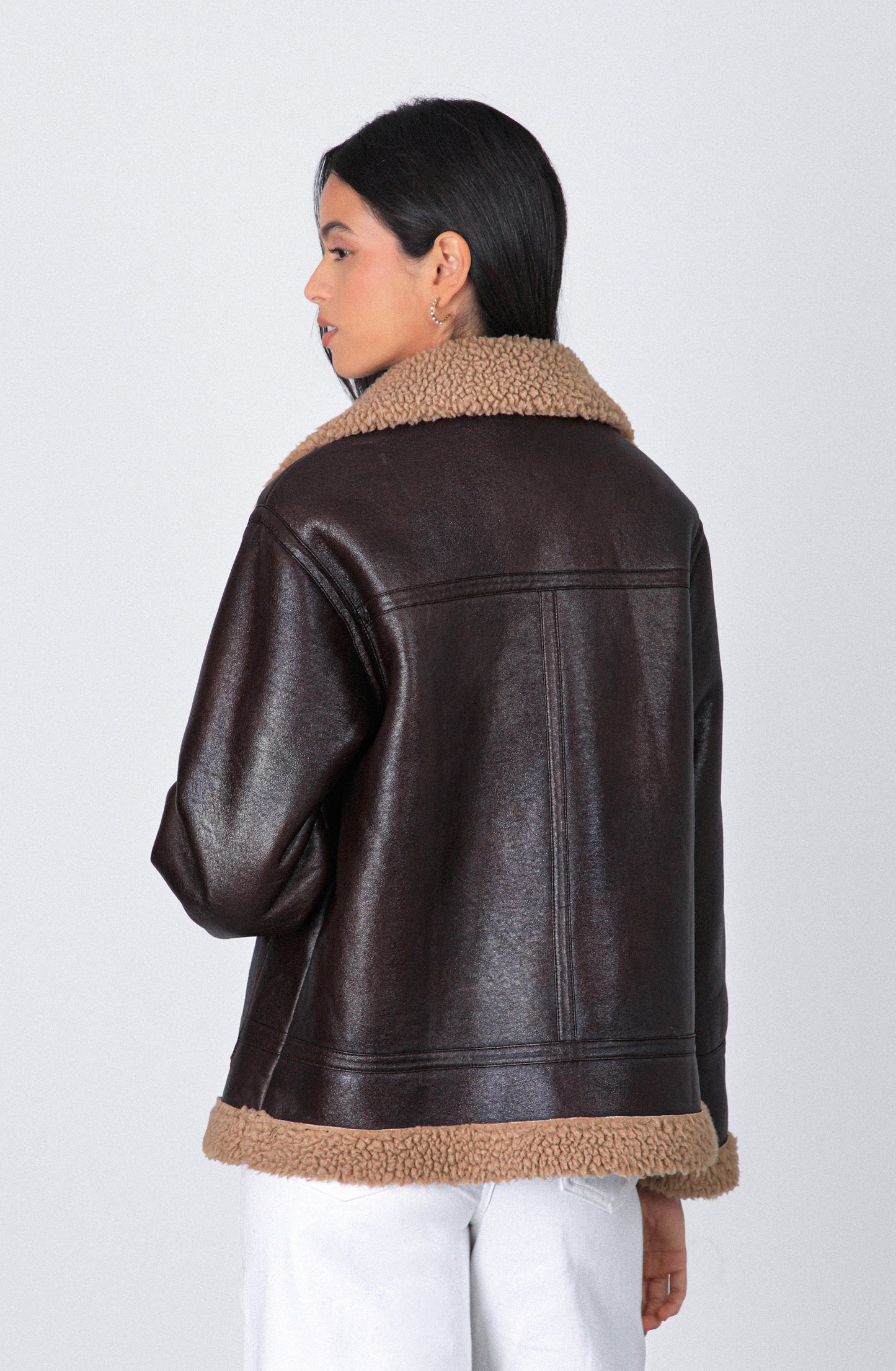 Casaca Pu Sherpa Brown