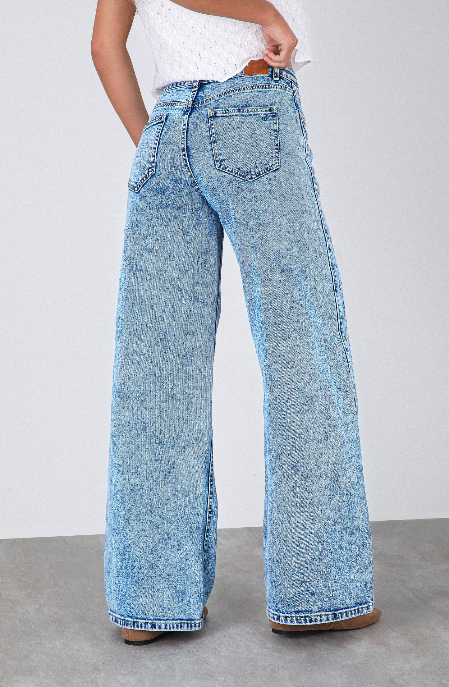 Pantalón Franja Estrella Blue
