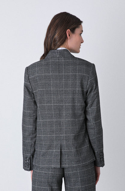 Blazer Tejido Lurex Grey