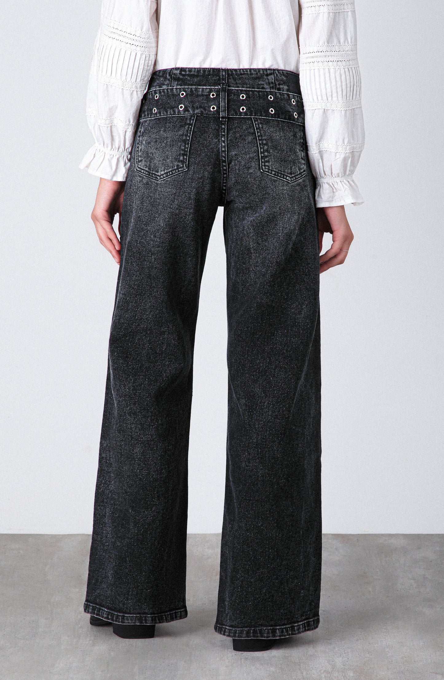 Pantalón Cinturón Ancho Black