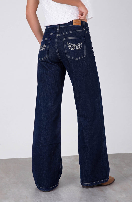 Pantalón Bordado Alas