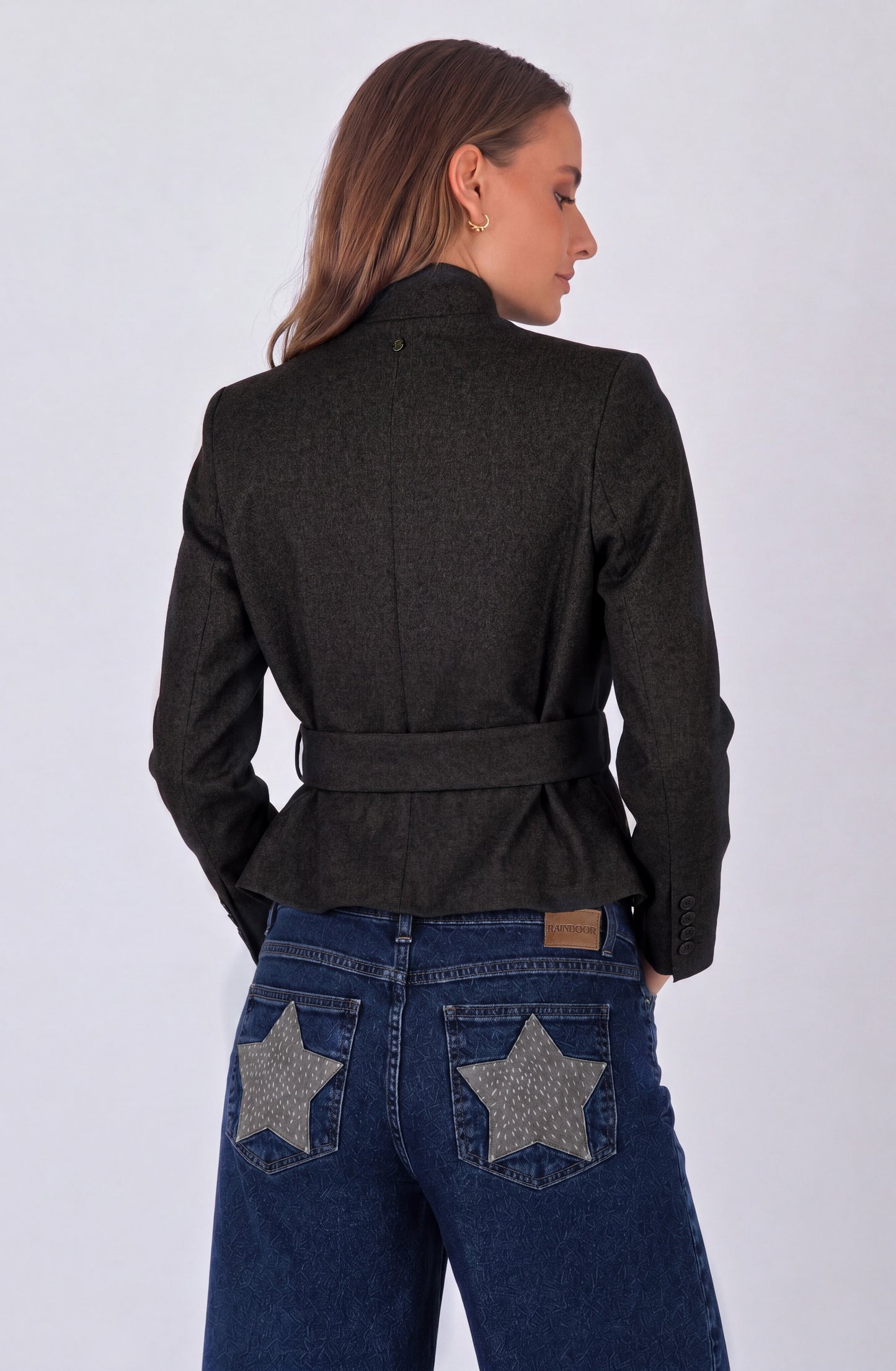 Blazer Cruzado Lazo Brown