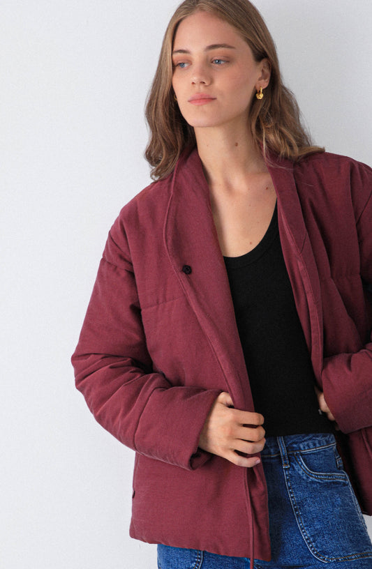 Casaca Lazo Cruzado Burgundy