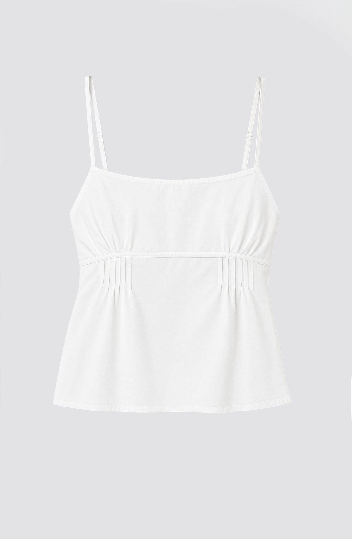 Top Escote Plisado White