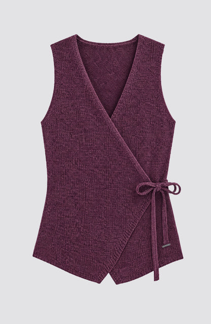 Vest Tejido Lazo Purple