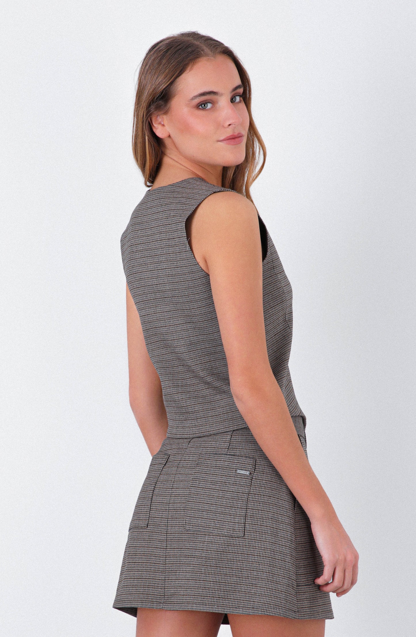Vest Tejido Brown