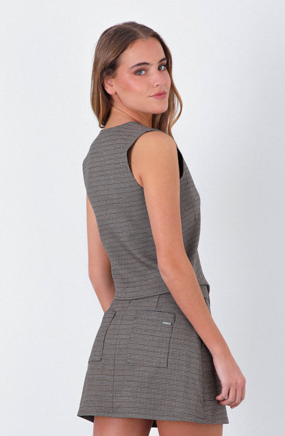 Vest Tejido Brown