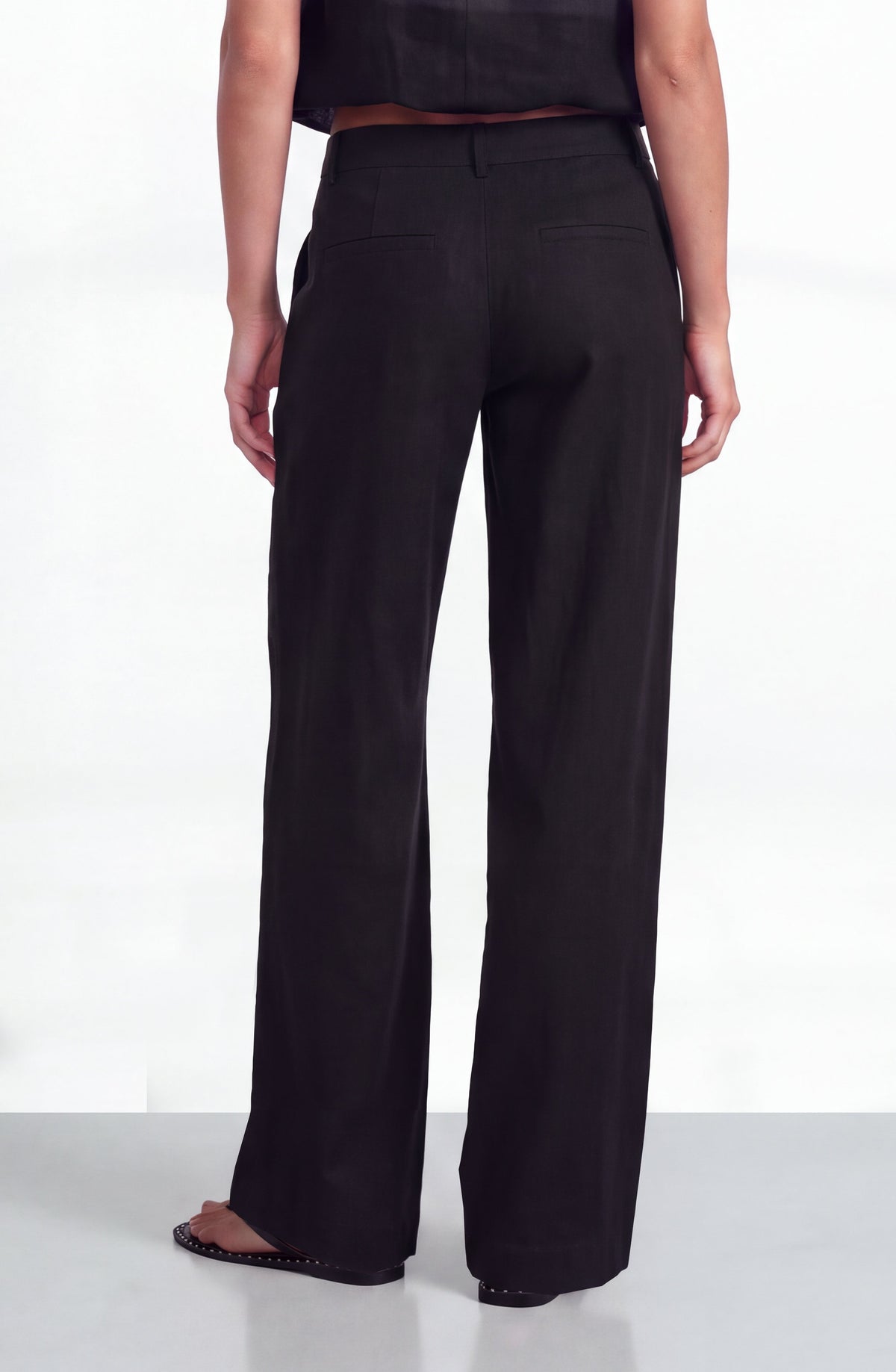 Pantalón Sastrero Lino Black
