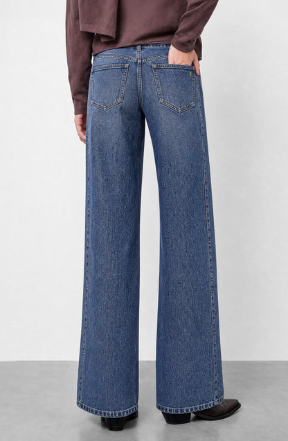 Pantalón Botones Frontales Blue