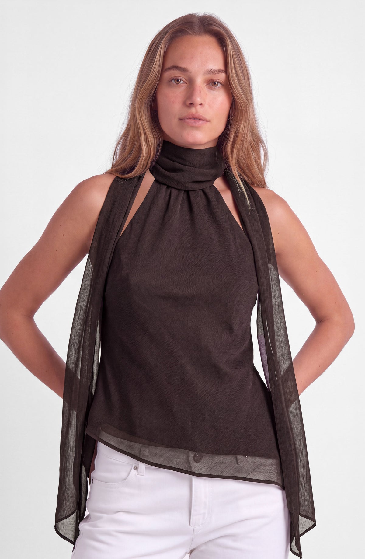 Blusa Asimétrica Brown