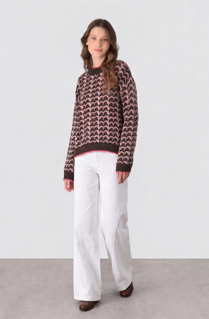 Sweater Ondas Fucsia