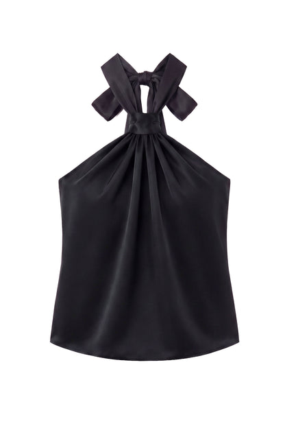 Top Halter Black