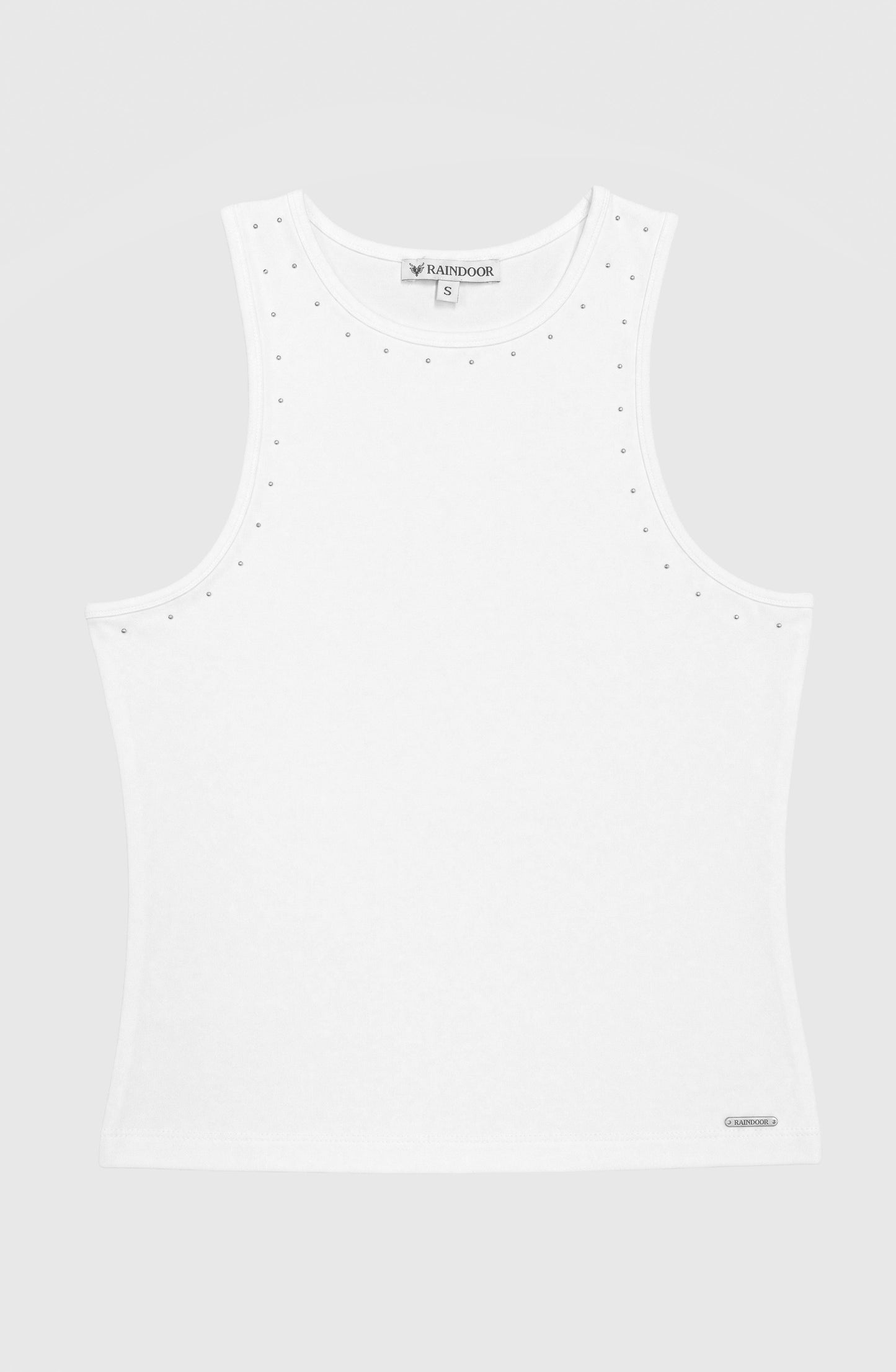 Polera Tank Tachas White