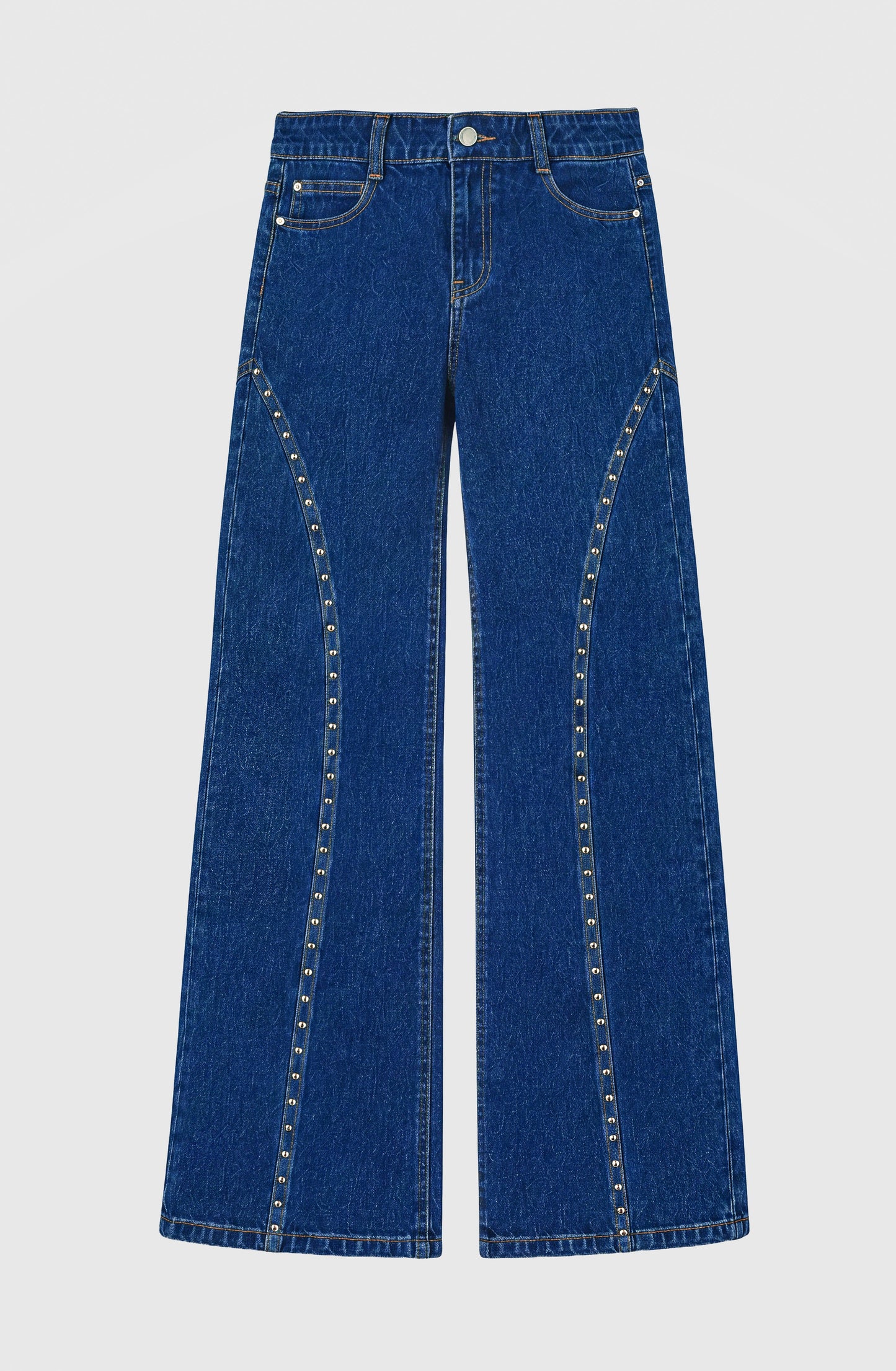 Pantalón Cortes Tachas Blue