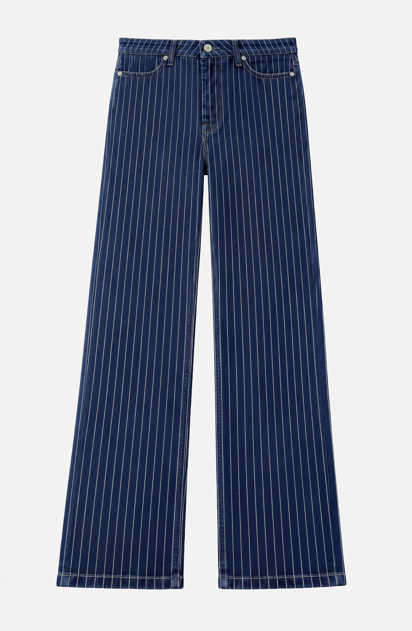 Pantalón Denim Rayado Indigo