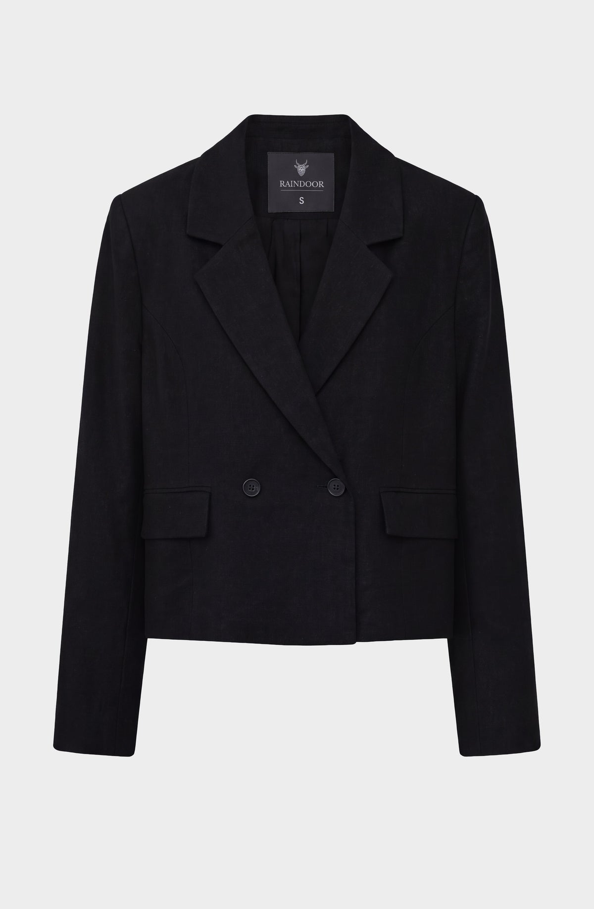 Blazer Corto Lino Black