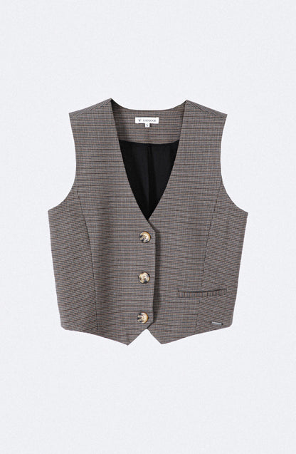 Vest Tejido Brown
