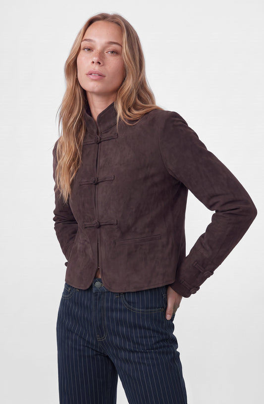 Chaqueta Suede Japo Brown