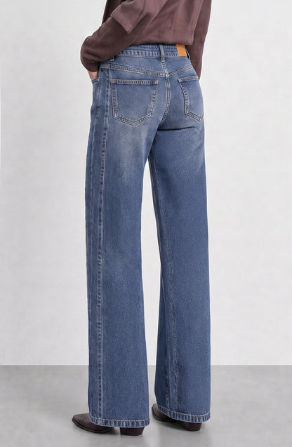 Pantalón Botones Frontales Blue