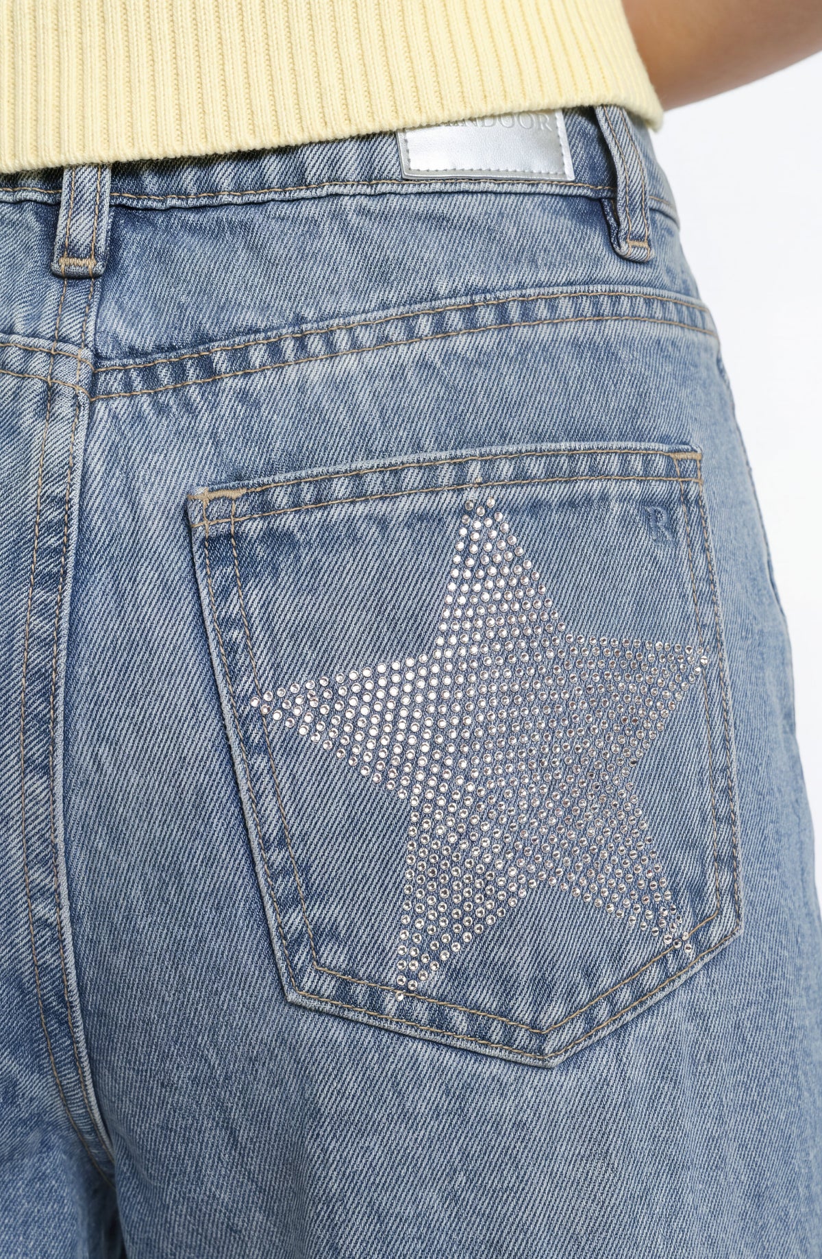 Pantalón Estrella Strass Blue
