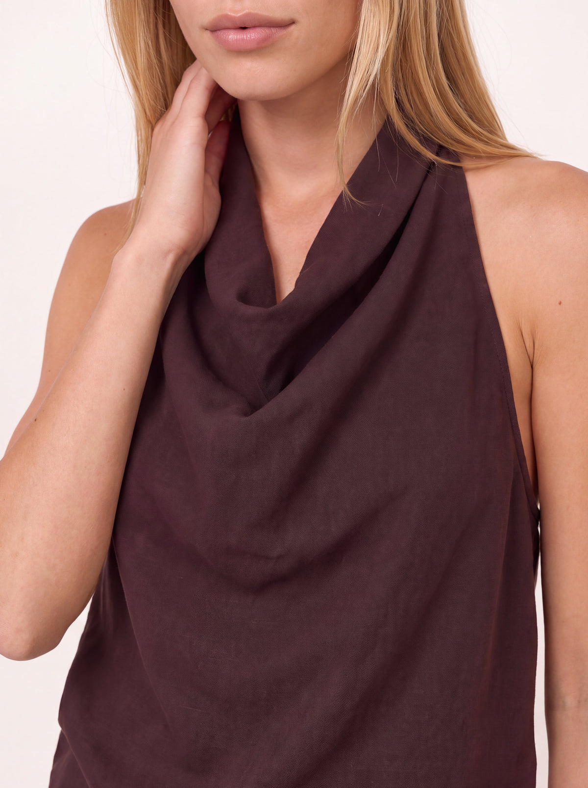 Blusa Halter Burgundy