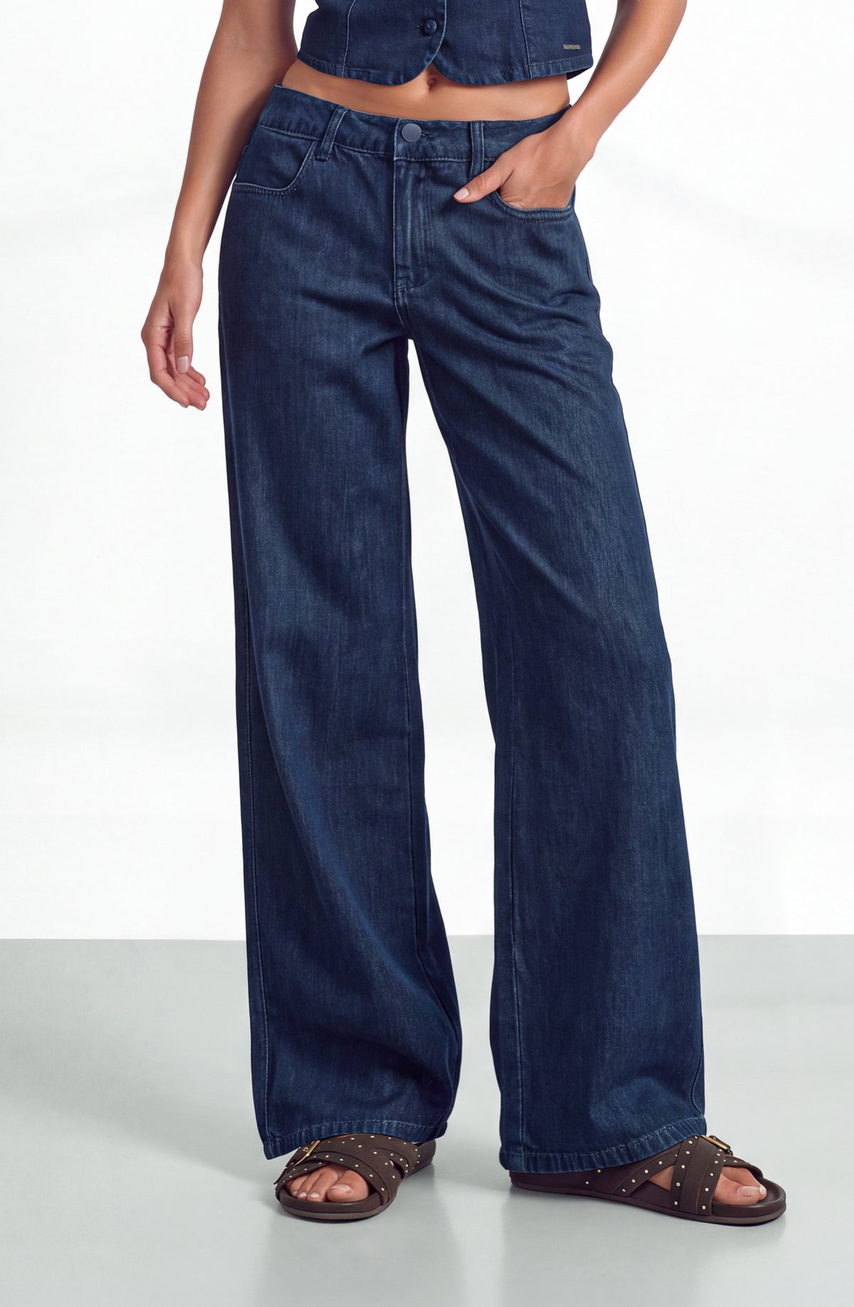 Pantalón Tencel Denim Indigo
