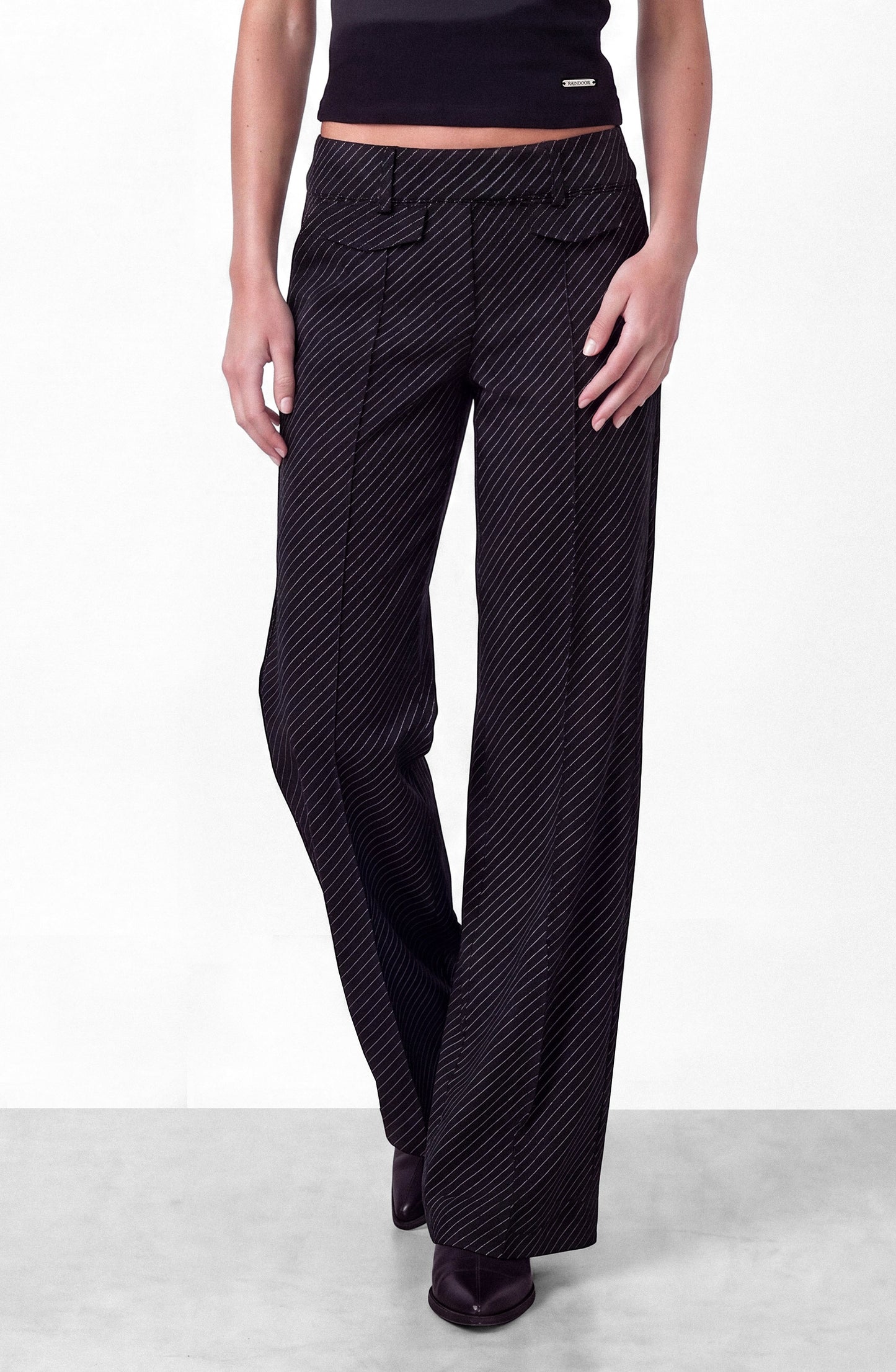 Pantalón Sastrero Rayas Black