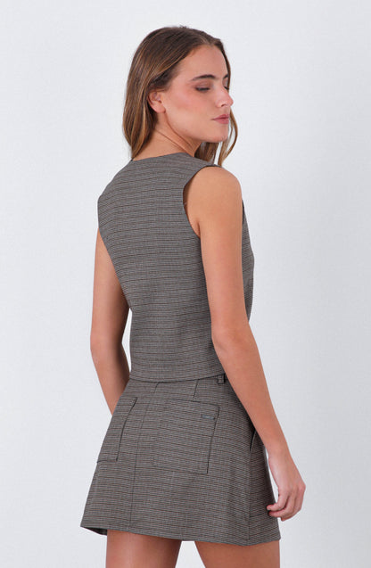 Vest Tejido Brown