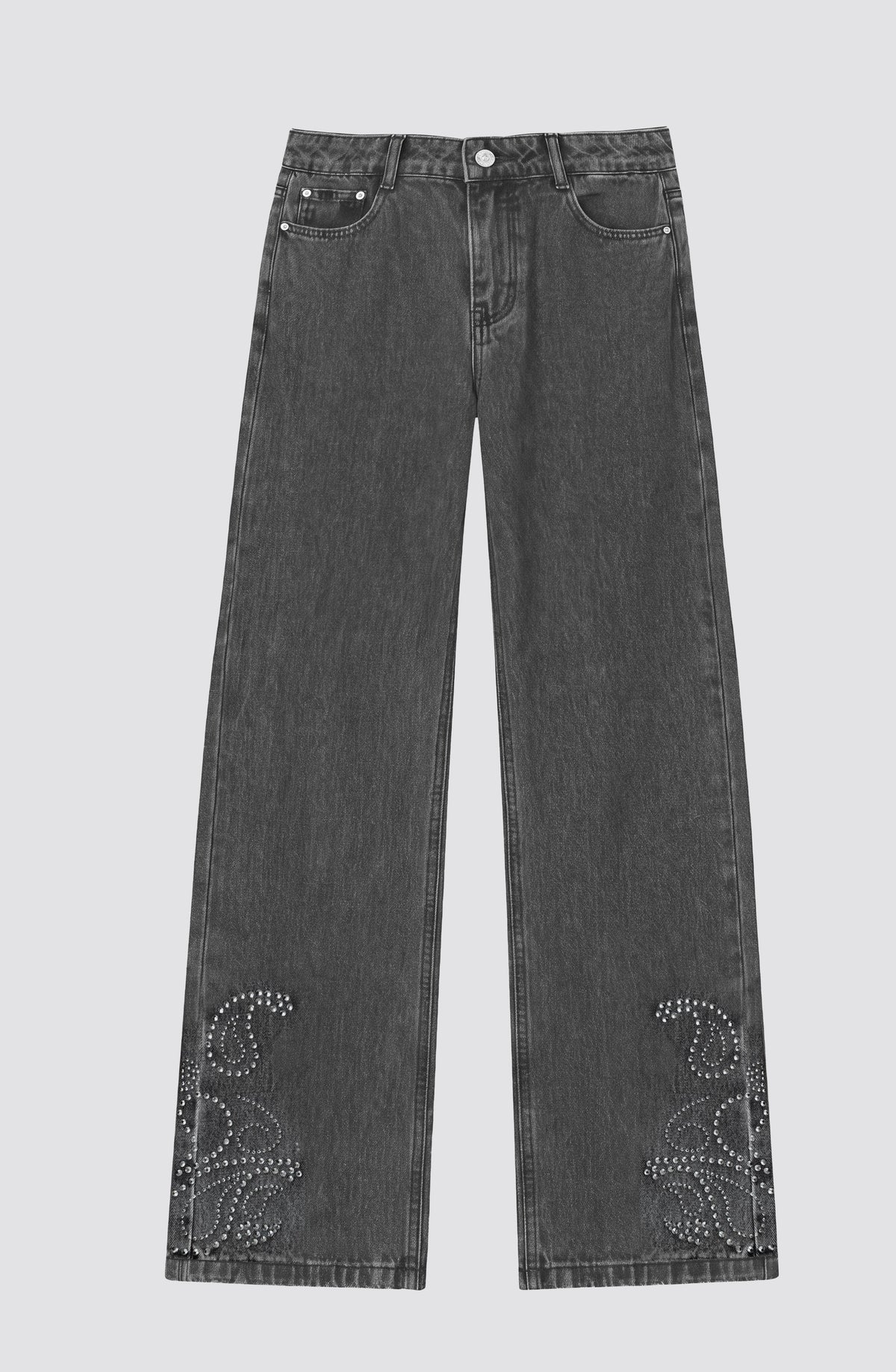 Pantalón Tachas Paisley Grey