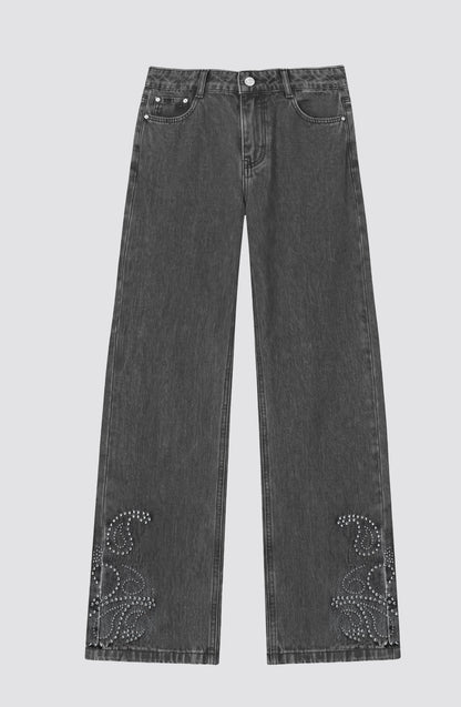 Pantalón Tachas Paisley Grey