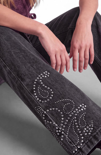Pantalón Tachas Paisley Grey
