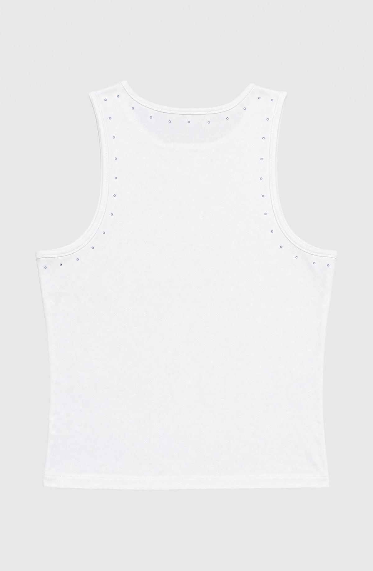 Polera Tank Tachas White