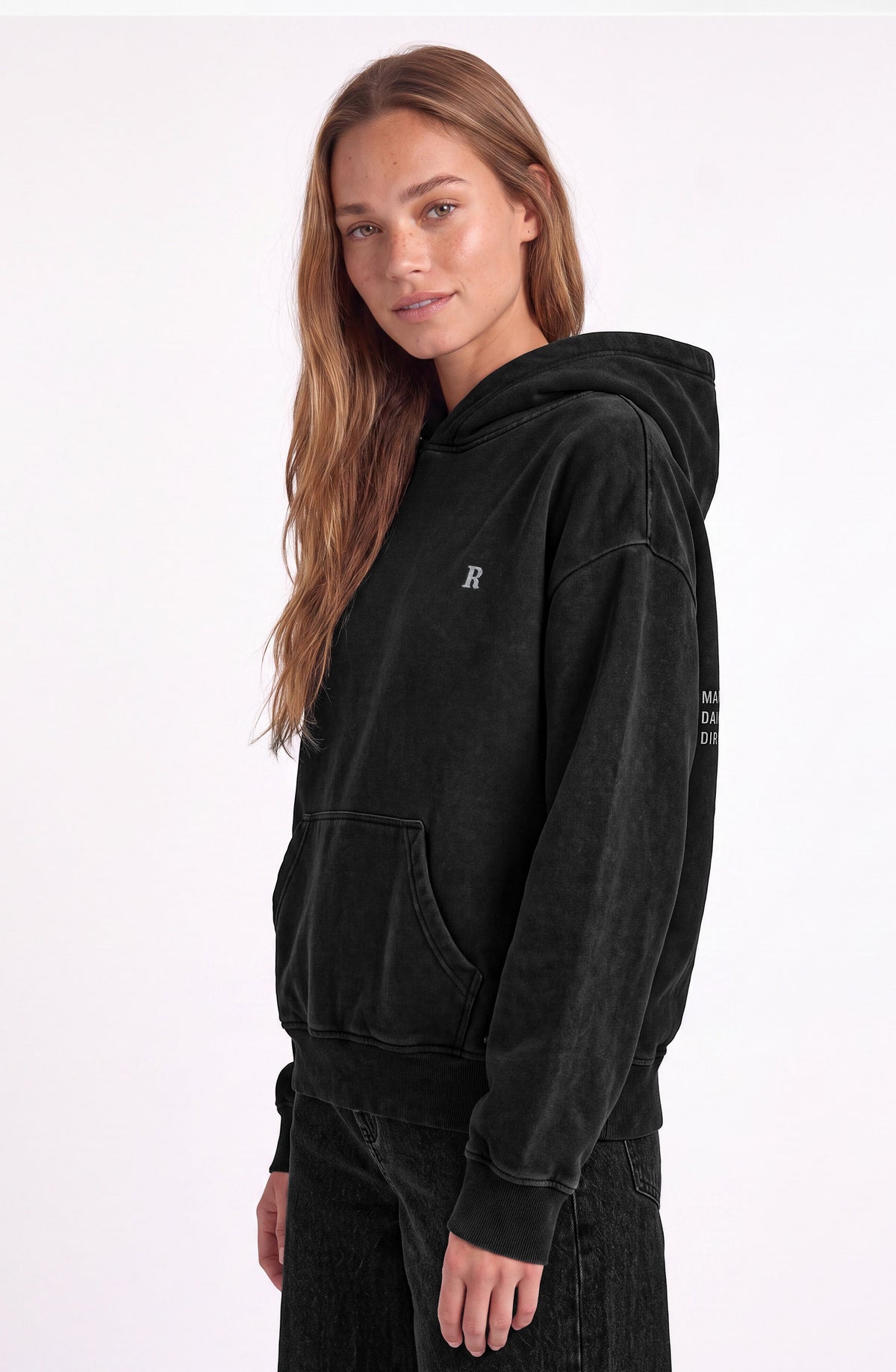 Polerón Hoodie Raindoor Girls Black