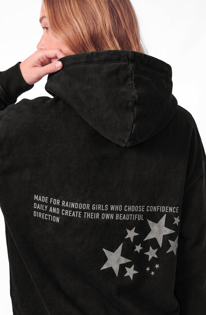 Polerón Hoodie Raindoor Girls Black