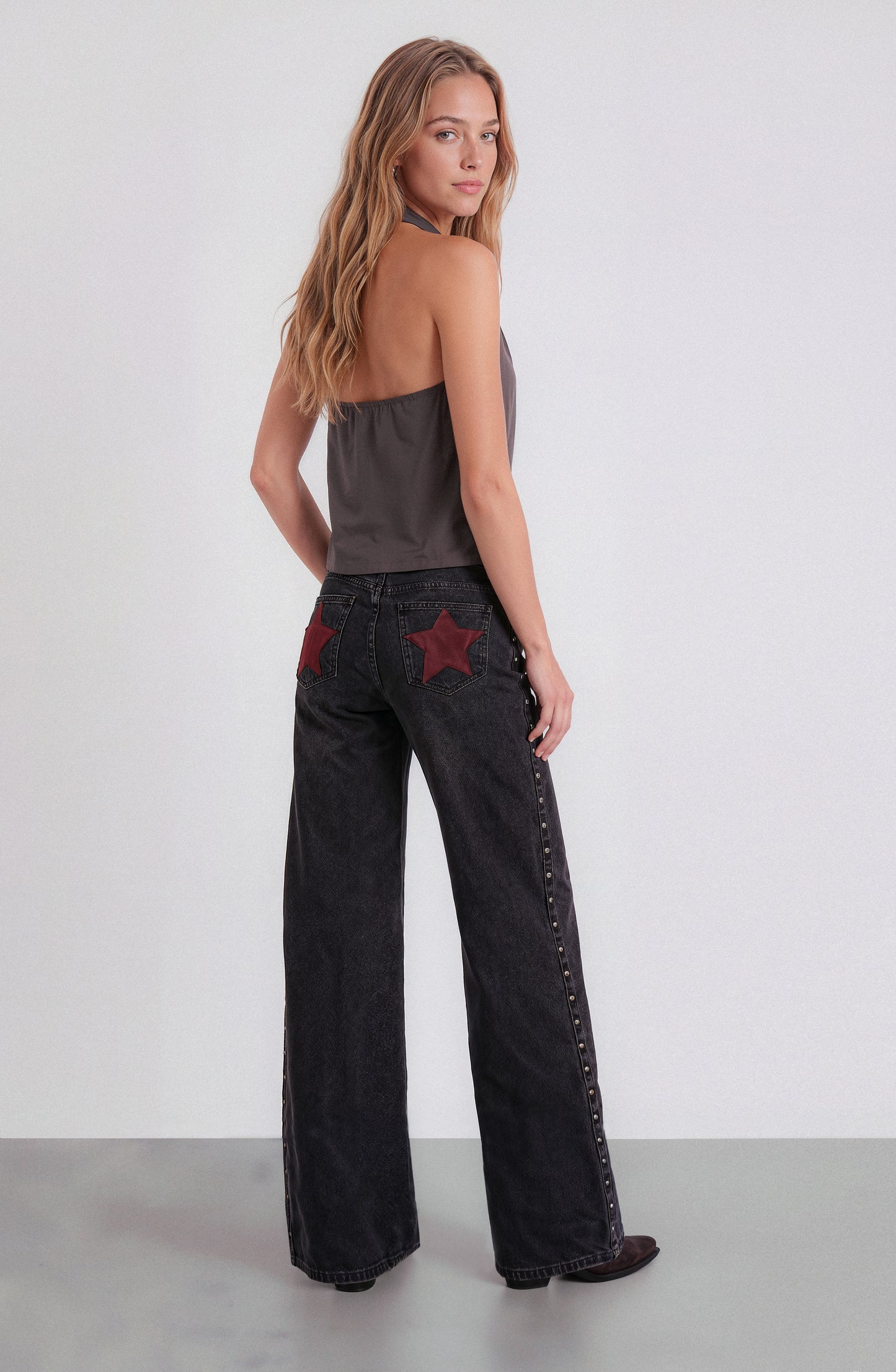 Pantalón Straight Estrella Black